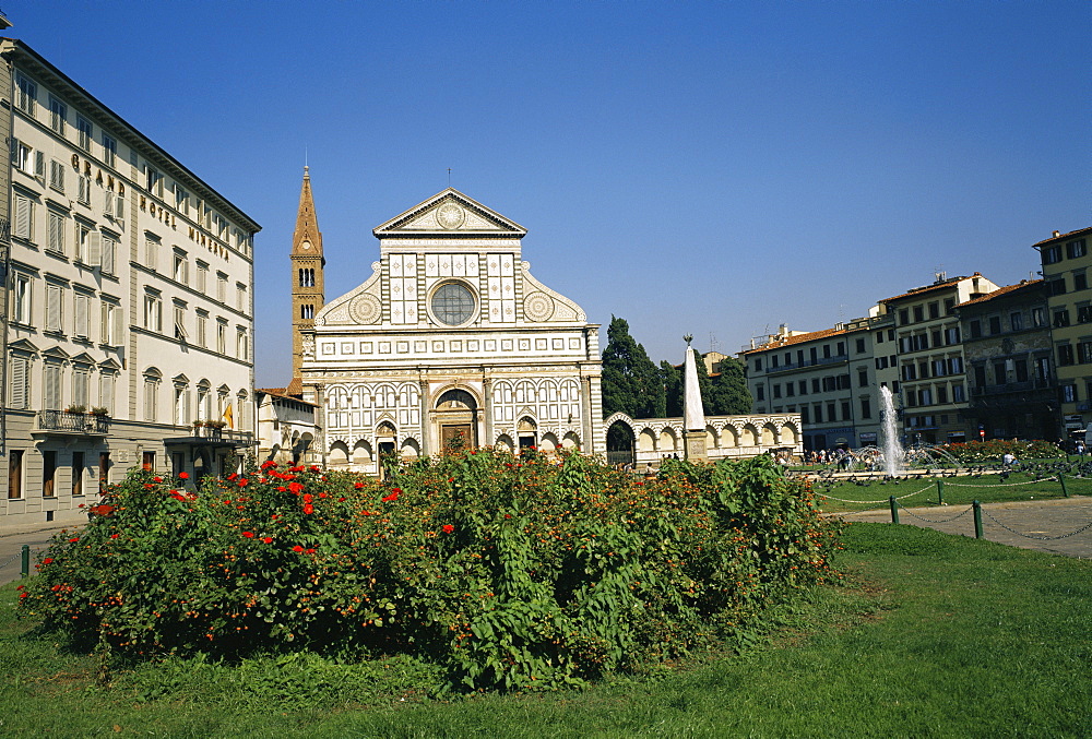 Square and church of Santa Maria Novella, Florence, Tuscany, Italy, Europe