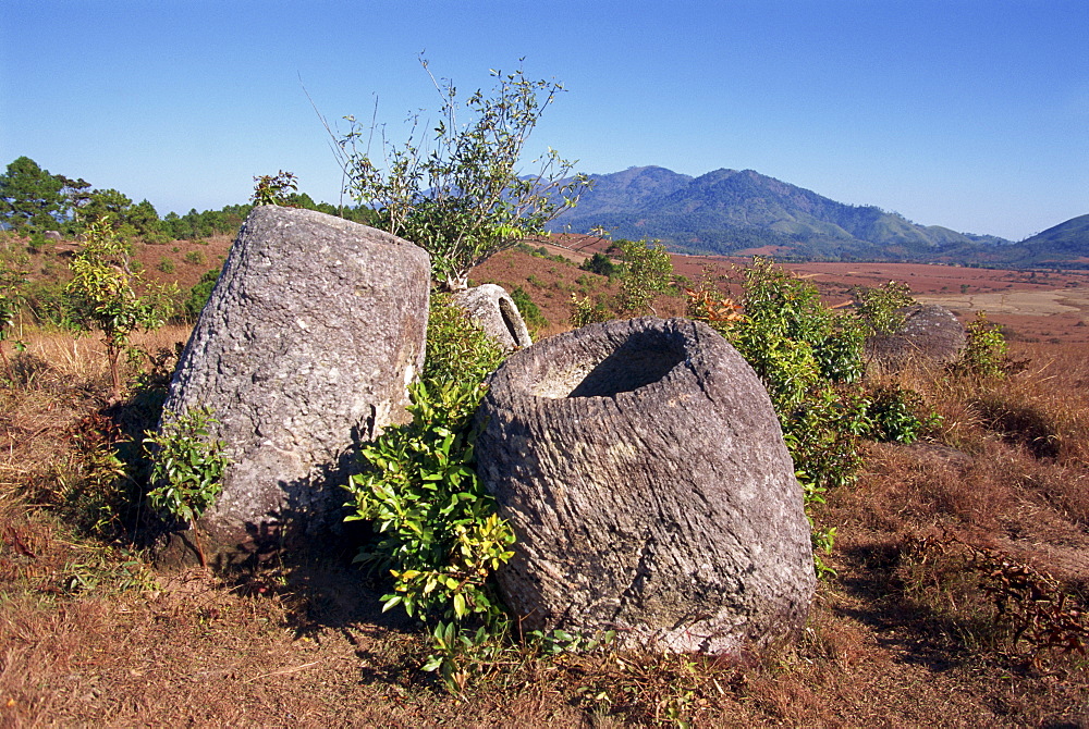 The 2000 year old Plain of Jars, Xieng Khuang Province, Phonsavan, Laos, Indochina, Southeast Asia, Asia