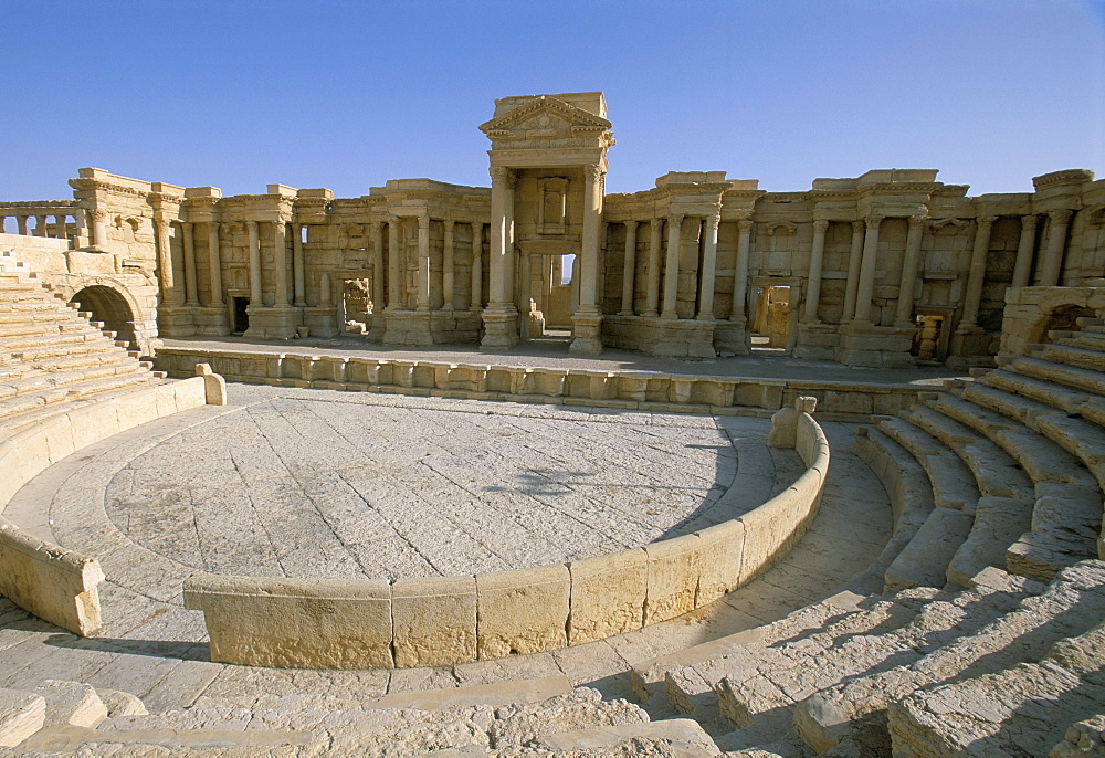 Theatre, archaeological site, Palmyra, UNESCO World Heritage Site, Syria, Middle East