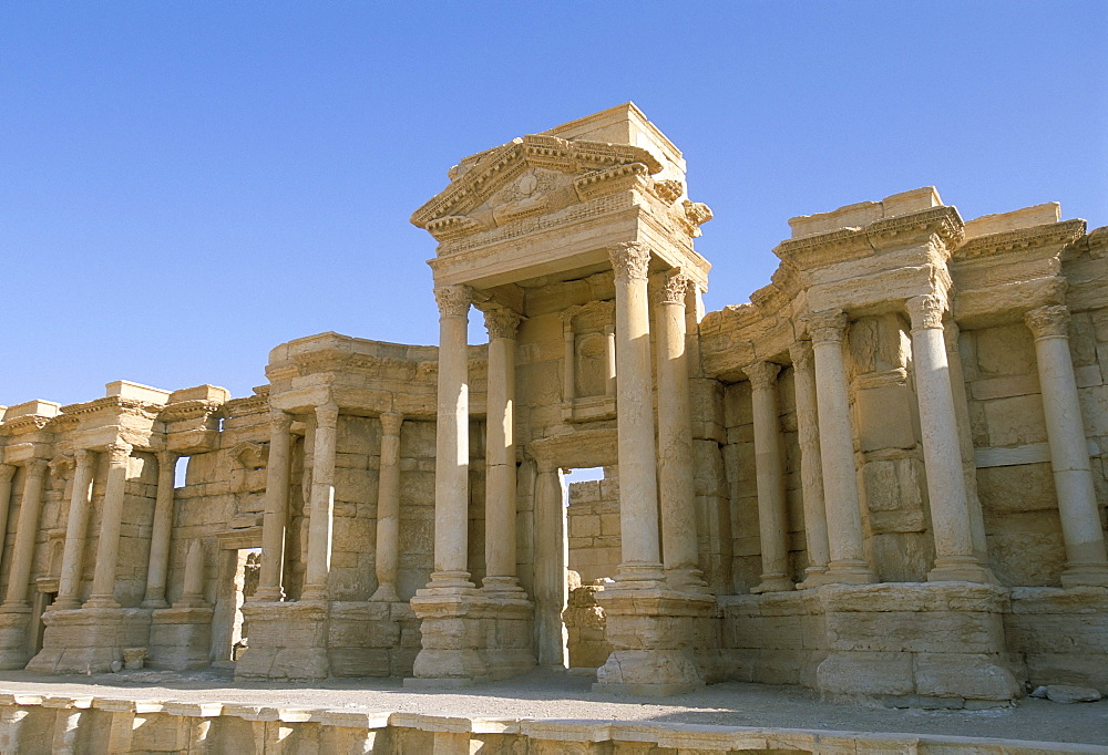 Theatre, archaeological site, Palmyra, UNESCO World Heritage Site, Syria, Middle East