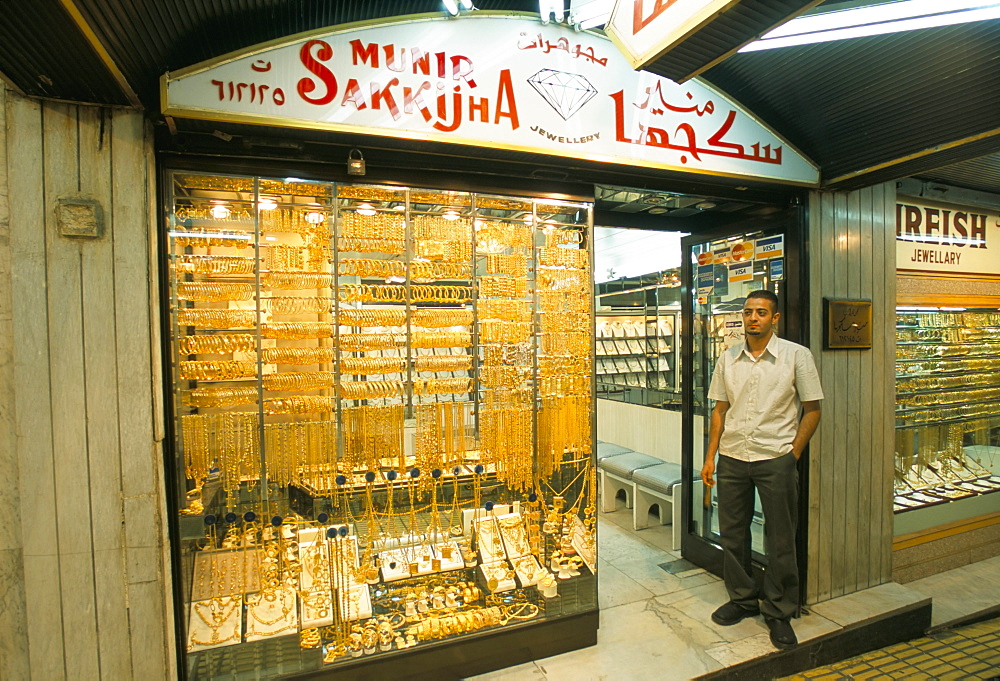 Gold market at night, Amman, Jordan, Middle East