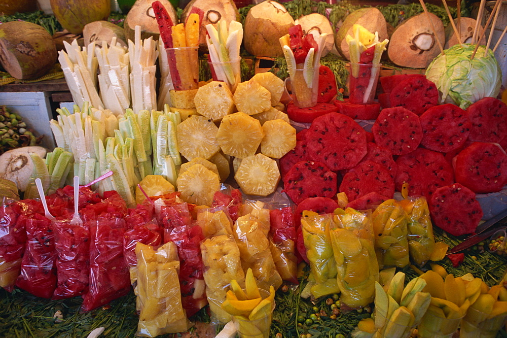 Tropical fruit for sale in Mexico, North America