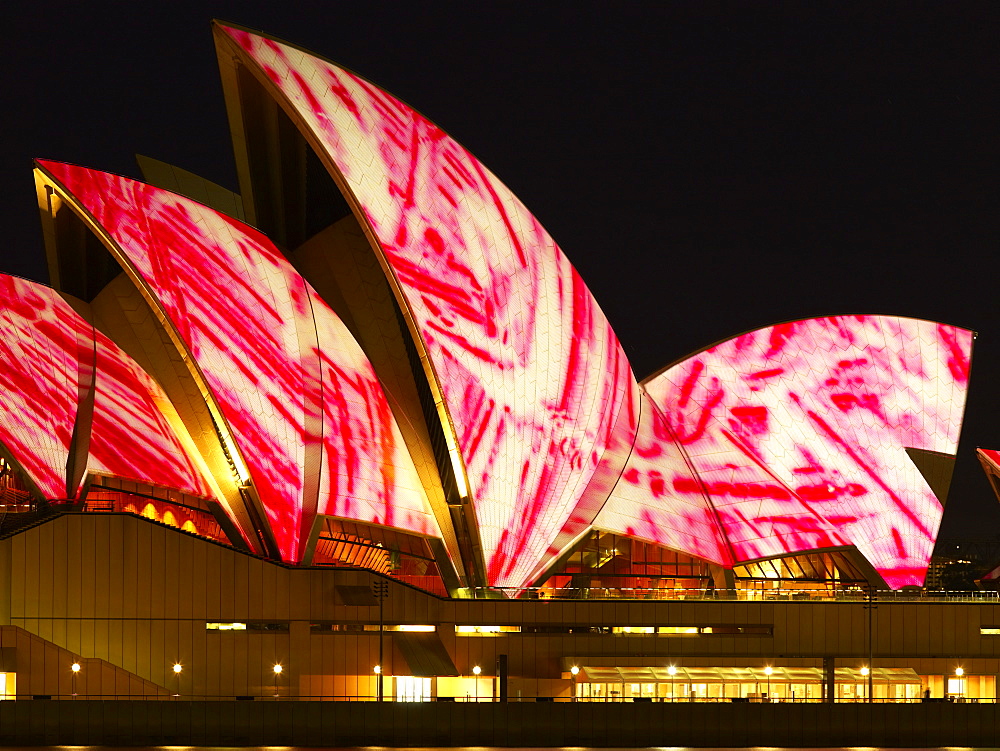 Festival of Light, Sydney Opera House, UNESCO World Heritage Site, Sydney, New South Wales, Australia, Pacific