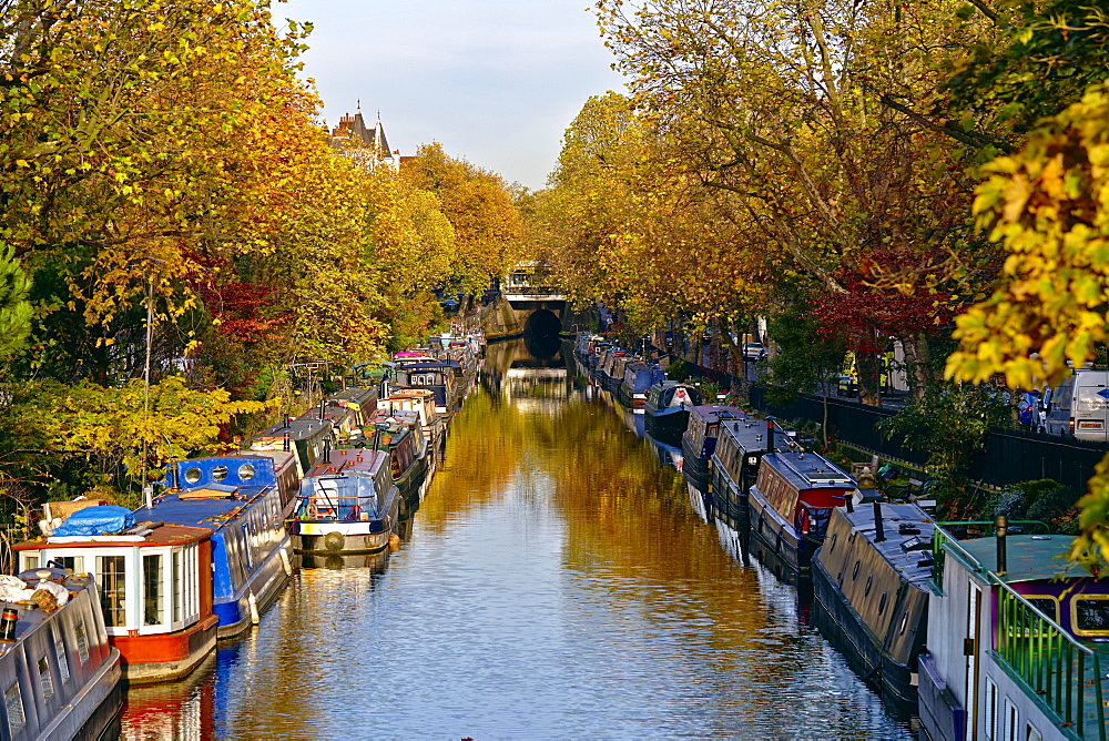 Canal boats, Little Venice, London W9, England, United Kingdom, Europe