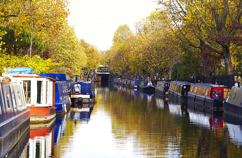 Canal boats, Little Venice, London, England, United Kingdom, Europe