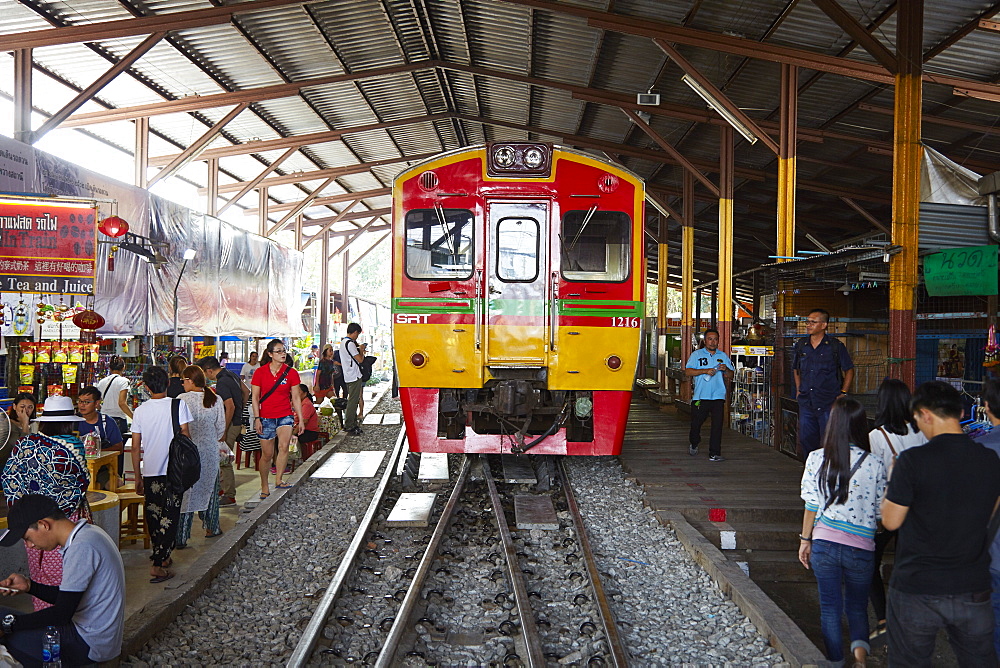 Maeklong railway, Bangkok, Thailand, Southeast Asia, Asia