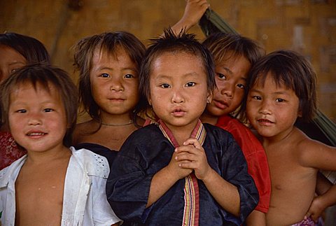 Hmong children, Laos, Indochina, Southeast Asia, Asia