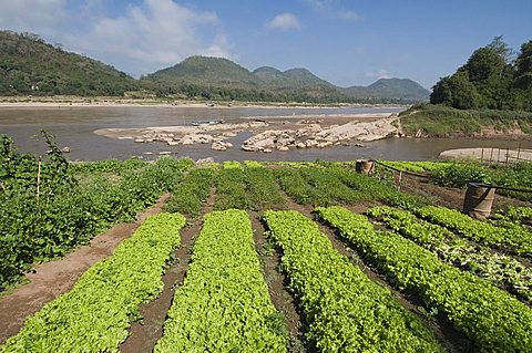 Mekong and Khan Rivers, Luang Prabang, Laos, Indochina, Southeast Asia, Asia