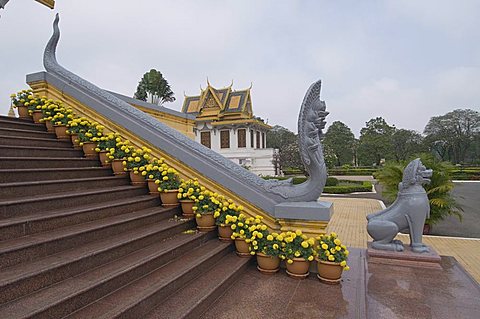 The Royal Throne Hall, The Royal Palace, Phnom Penh, Cambodia, Indochina, Southeast Asia, Asia