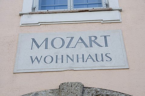 House where Mozart lived, now a museum, Salzburg, Austria, Europe