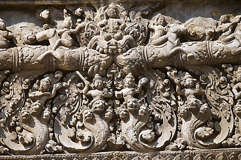 Preah Ko Temple, AD879, Roluos Group, near Angkor, UNESCO World Heritage Site, Siem Reap, Cambodia, Indochina, Southeast Asia, Asia