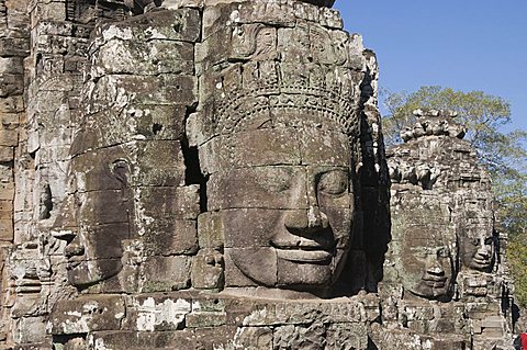 Bayon Temple, late 12th century, Buddhist, Angkor Thom, Angkor, UNESCO World Heritage Site, Siem Reap, Cambodia, Indochina, Southeast Asia, Asia