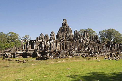 Bayon Temple, Buddhist, Angkor Thom, Angkor, UNESCO World Heritage Site, Siem Reap, Cambodia, Indochina, Southeast Asia, Asia