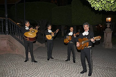 Mariachi Band, San Miguel de Allende, (San Miguel), Guanajuato State, Mexico, North America