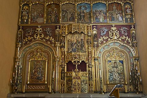 In the private chapel for the house of the Hacienda San Gabriel de Barrera, in Guanajuato, a UNESCO World Heritage Site, Guanajuato State, Mexico, North America