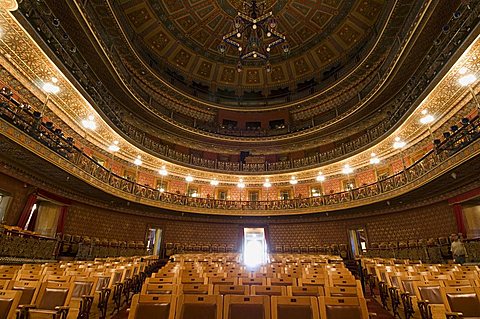 Theater Teatro Juarez famous for its architectural mixtures in Guanajuato, a UNESCO World Heritage Site, Guanajuato, Guanajuato State, Mexico, North America