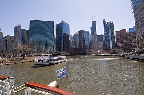 Chicago River, Chicago, Illinois, United States of America, North America