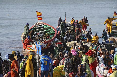 Mbour Fish Market, Mbour, Senegal, West Africa, Africa