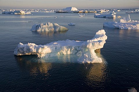 Ice in the Antarctic Sound, The Antarctic Peninsula, Antarctica, Polar Regions