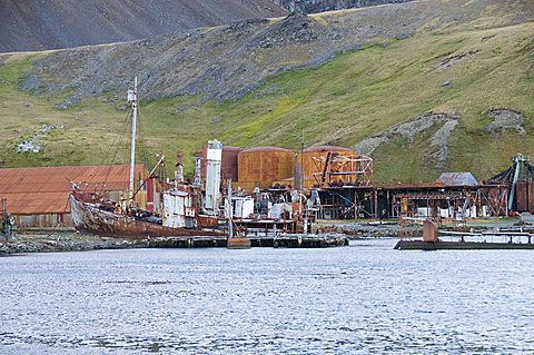 Old whaling station, Grytviken, South Georgia, South Atlantic