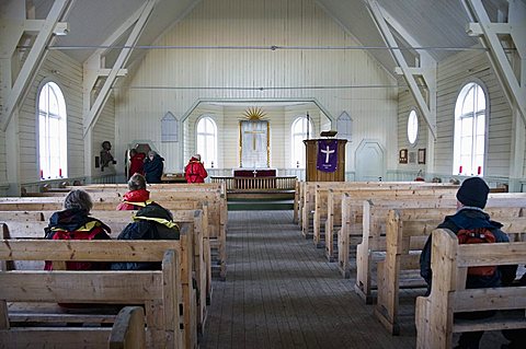 Church at Grytviken where Shackleton's funeral was held, South Georgia, South Atlantic