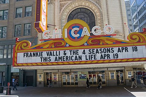 The Chicago Theater, Chicago, Illinois, United States of America, North America