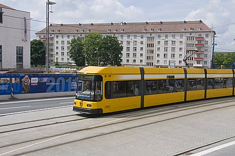 Tram, Dresden, Saxony, Germany, Europe