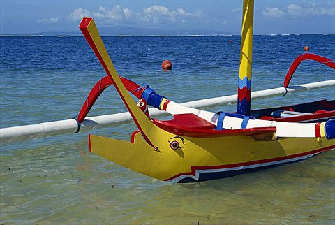 Sanur Beach outside Bali Hyatt Hotel, Bali, Indonesia, Southeast Asia, Asia