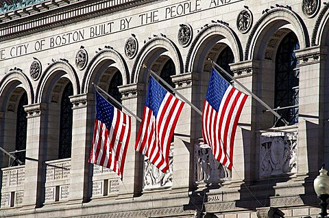 Boston Public Library, Boston, Massachusetts, New England, United States of America, North America