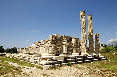 The Temple of Leto at the Lycian site of Letoon, UNESCO World Heritage Site, Antalya Province, Anatolia, Turkey, Asia Minor, Eurasia