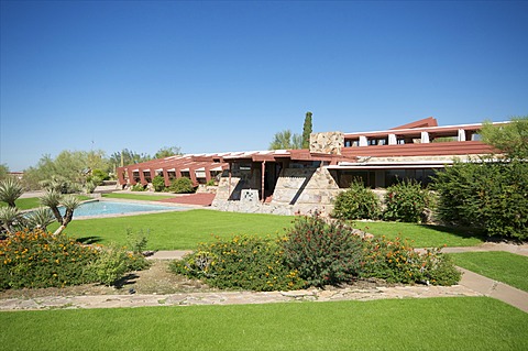 Taliesin West, personal home of Frank Lloyd Wright, near Phoenix, Arizona, United States of America, North America