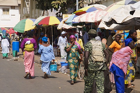 Royal Albert Market, Banjul, Gambia, West Africa, Africa