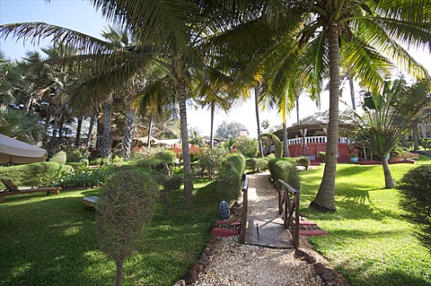 Ngala Lodge, situated between the resorts of Bakau and Fajara, near Banjul, Gambia, West Africa, Africa