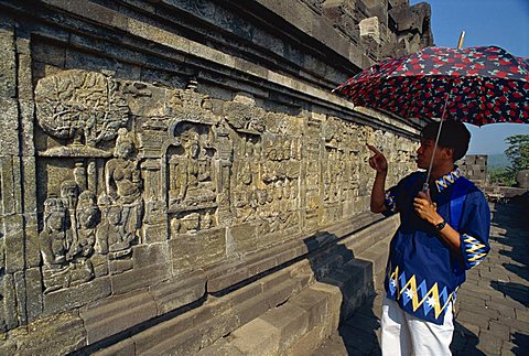 Buddhist temple, Borobudur, UNESCO World Heritage Site, Java, Indonesia, Southeast Asia, Asia