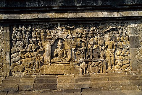 Buddhist temple, Borobudur, UNESCO World Heritage Site, Java, Indonesia, Southeast Asia, Asia