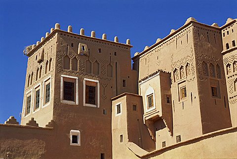 Exterior of the Taourirt Kasbah, Ouarzazate, Morocco, North Africa, Africa