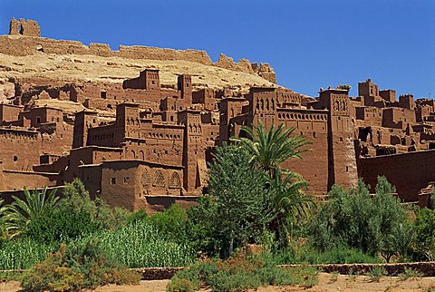 Ait Benhaddou, Ksour with many Kasbahs, UNESCO World Heritage Site, near Ouarzazate, Morocco, North Africa, Africa