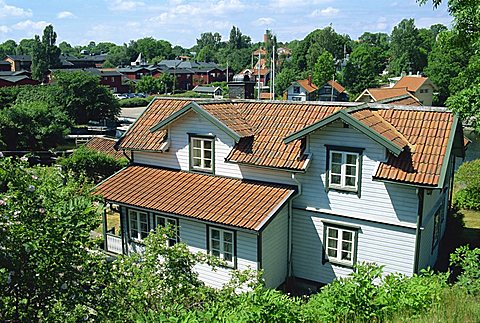 Vaxholm, a small town in archipelago near Stockholm, Sweden, Scandinavia, Europe