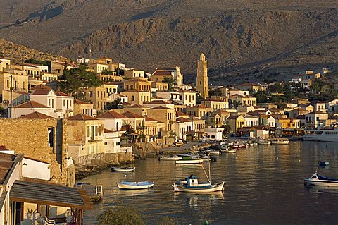 Emborio, Chalki (Halki), Dodecanese, Greek Islands, Greece, Europe