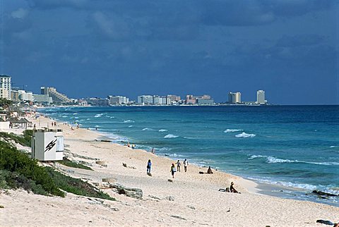 Hotel area, Cancun, Yucatan, Mexico, North America