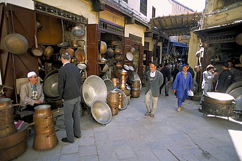 The souk of the Medina (old walled town), Fez, Morocco, North Africa, Africa