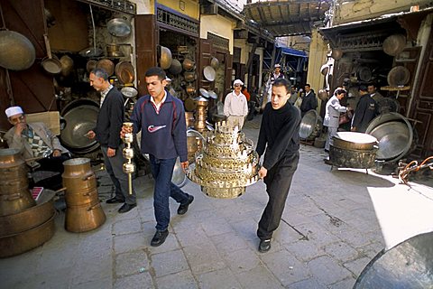 The souk of the Medina (old walled town), Fez, Morocco, North Africa, Africa