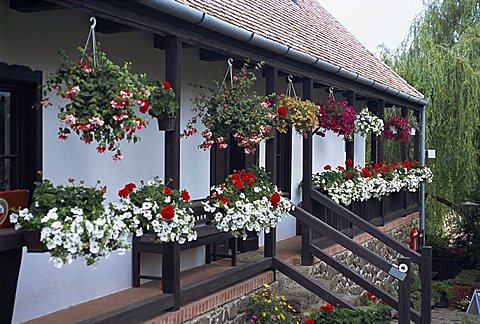 A small traditional village which is a UNESCO World Heritage Site, Holloko, Hungary, Europe