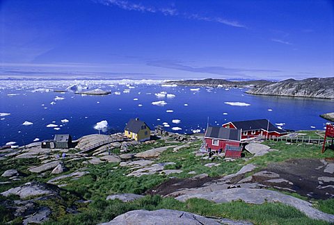 Town of Ilulissat, formerly Jacobshavn, west coast, Greenland, Polar Regions