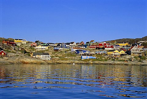 Town of Ilulissat, formerly Jacobshavn, west coast, Greenland, Polar Regions