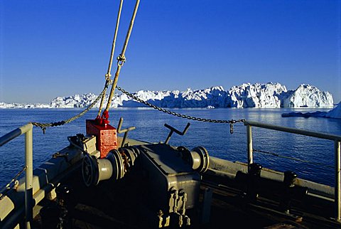 Icebergs from the icefjord, Ilulissat, Disko Bay, Greenland, Polar Regions