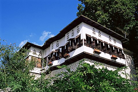 The famous mansions unique to the high Areas in the Pelion, Greece, Europe