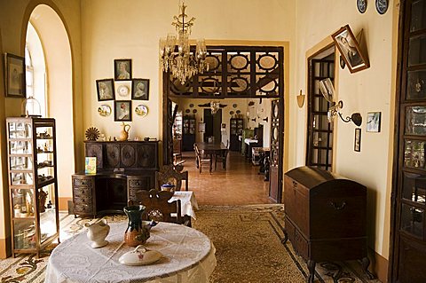 Braganza House, an old Portuguese house, Goa's largest private dwelling, Chandor, Goa, India, Asia