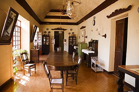 Braganza House, an old Portuguese house, Goa's largest private dwelling, Chandor, Goa, India, Asia