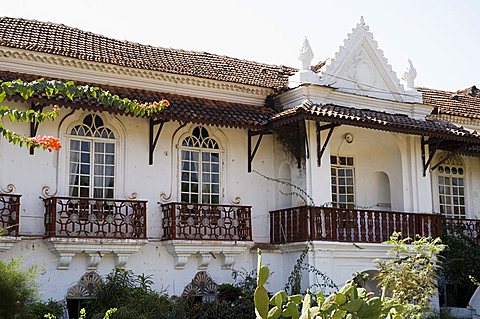 Braganza House, an old Portuguese house, Goa's largest private dwelling, Chandor, Goa, India, Asia